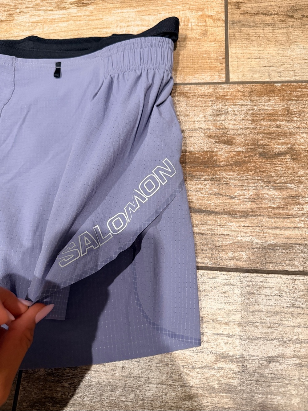 Salomon | Sense Aero 5” Shorts Blue Granite NWT - Picture 4 of 9